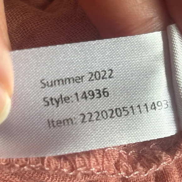 Marine Layer Paula Easy Tapered Pink Gauzy Cotton Pant Size S NWT - Picture 9 of 14